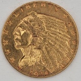 1929 United States Indian Head Type Quarter Eagle $2.50 Gold Coin