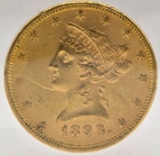 1893 United States Liberty Head Coronet Type Eagle $10.00 Gold Coin