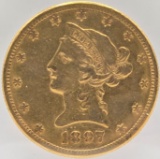 1897-S United States Liberty Head Coronet Type Eagle $10.00 Gold Coin