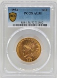 1932 United States Indian Head Type Eagle $10.00 Gold Coin PCGS AU 58