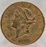 1889-S United States Liberty Head Double Eagle $20.00 Gold Piece