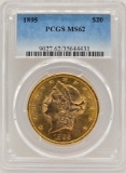 1895 United States Liberty Head Double Eagle $20.00 Gold Piece PCGS MS 62