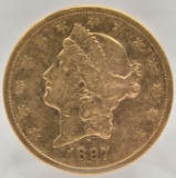 1897-S United States Liberty Head Double Eagle $20.00 Gold Piece