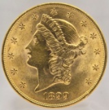 1899 United States Liberty Head Double Eagle $20.00 Gold Piece