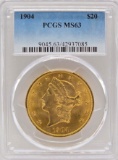 1904 United States Liberty Head Double Eagle $20.00 Gold Piece PCGS MS 63