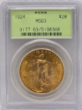 1924 United States Saint-Gaudens Double Eagle $20.00 Gold Piece PCGS MS 63