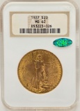1927 United States Saint-Gaudens Double Eagle $20.00 Gold Piece NGC MS 62