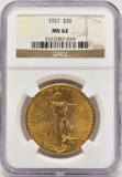 1927 United States Saint-Gaudens Double Eagle $20.00 Gold Piece NGC MS 62
