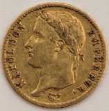 1814 France 20 Francs Gold Coin