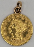 1903 United States $2-1/2 Liberty Gold Coin Pendant