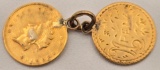 Pair Of Connected United States $1 Indian Head Gold Coins Love Tokens
