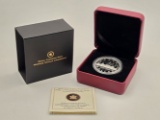 2010 Canada 75th Anniversary Voyageur Silver Proof Dollar In Box With COA