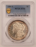 1884-S United States Morgan Silver Dollar PCGS AU 53