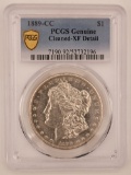 Key Date 1889-CC United States Morgan Silver Dollar PCGS Genuine Cleaned XF Detail