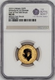 2023 British 25 Pound Britannia Gold Coin NGC MS 69 (First 500 Struck, King Charles III Obverse)