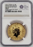 2023 British 100 Pound Britannia Gold Coin NGC MS 69 (Last 500 Struck, Queen Elizabeth II Obverse)