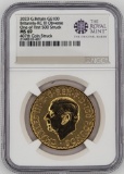 2023 British 100 Pound Britannia Gold Coin NGC MS 69 (First 500 Struck, King Charles III Obverse)