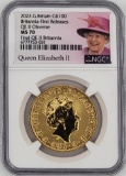 2023 British 100 Pound Britannia Gold Coin NGC MS 70 (Queen Elizabeth II Obverse, First Releases)
