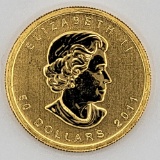2011 Canada $50 One Ounce .9999 Gold Maple Leaf Coin