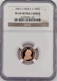 2009 South Africa 1/10 Ounce Gold Krugerrand Proof Coin NGC PF 69 Ultra Cameo