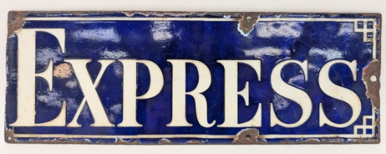 Vtg SSP Cut Express Sign