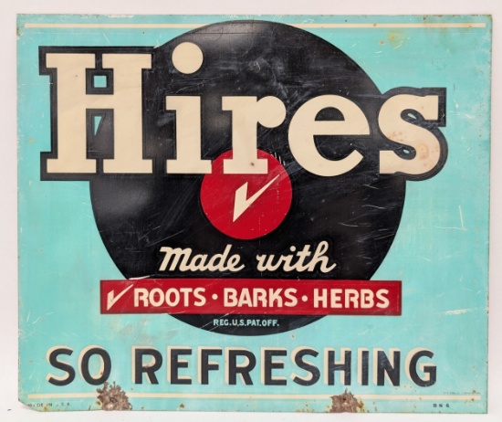 Vtg SST Hires Root Beer Advertising Sign