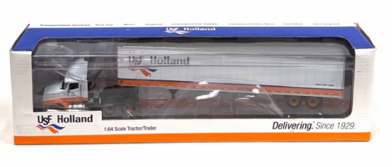 DCP 1:64 USF Holland Transportation Services Tractor and Trailer in Box