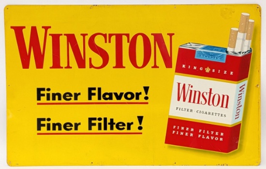Vtg SST Winston Cigarettes Advertising Sign