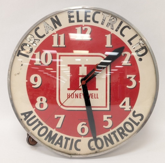 Vtg Honeywell Torcan Electric Ltd. Wall Clock