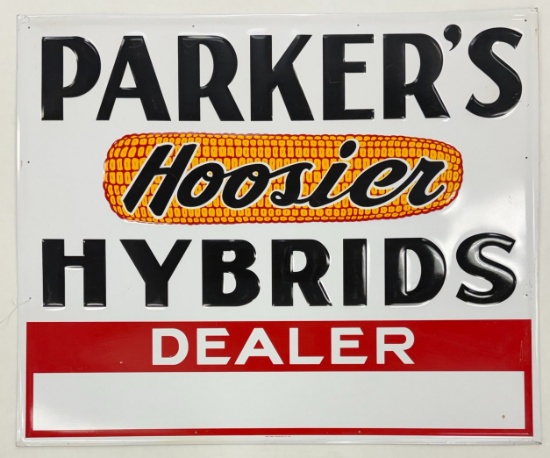 1985 Parker's Hoosier Hybrid Dealer Sign