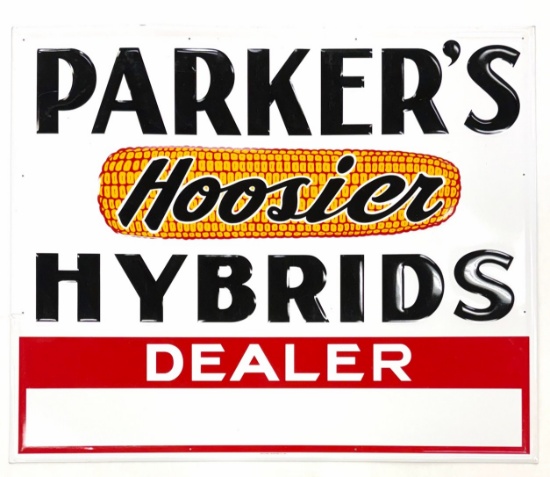 1985 Parker's Hoosier Hybrid Dealer Sign