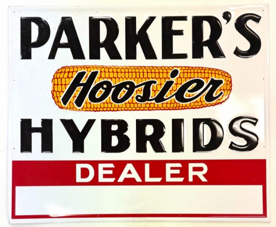 1985 Parker's Hoosier Hybrid Dealer Sign