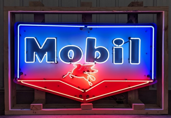Custom Mobil Gas Neon Sign