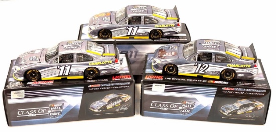 (3) 1:24 Autographed Dale Inman, Richard Petty, & Bobby Allison Die-Cast Collectable