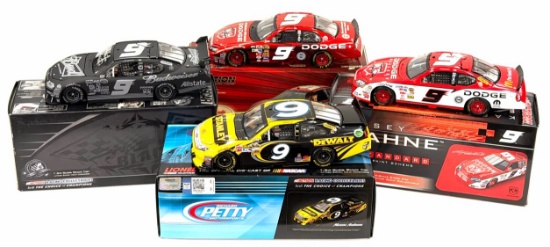 (4) 1:24 Autographed Kasey Kahne & Marcos Ambrose Die-Cast Collectable