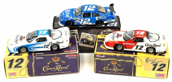 (3) 1:24 Autographed Ryan Newman Die-Cast Collectables