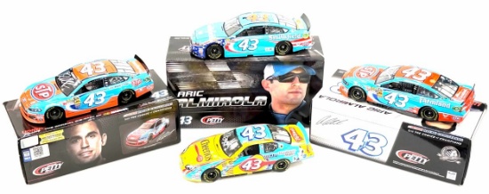 (4) 1:24 Autographed Aric Almirola & Bobby Labonte Die-Cast Collectables