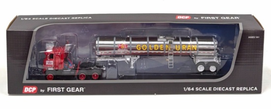 DCP 1st Gear 1:64 Edd's Supplies, Shipshewana, IN Tractor and Golden Uran Tanker in Box