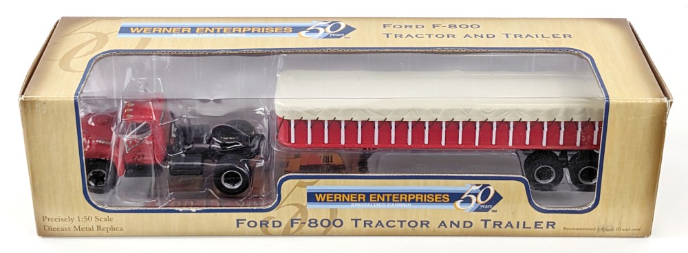 1/50 First Gear Ford F-800 Tractor and Trailer 50 | Proxibid