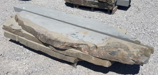 4" Natural Face Bluestone Steps, Sawn Top