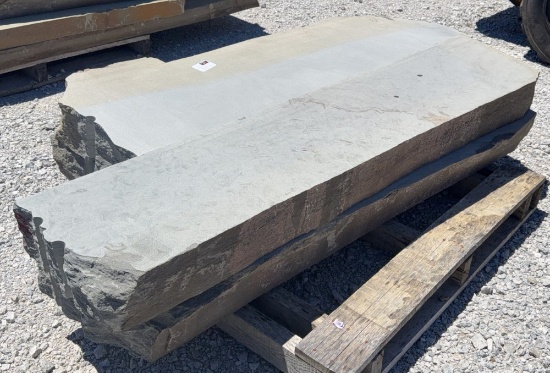 6" Natural Face Bluestone Steps, Sawn Top