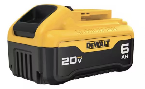 DEWALT 20V MAX 6AH Lithium Ion Battery