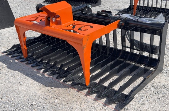 76" Quick Attach Hydraulic Skeleton Grapple