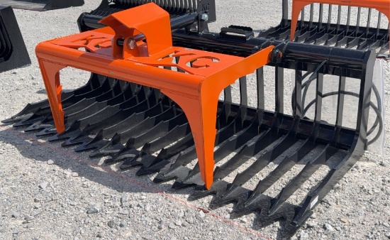 76" Quick Attach Hydraulic Skeleton Grapple