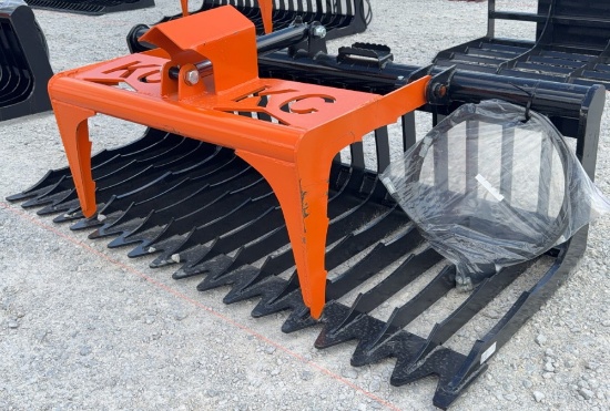 76" Quick Attach Hydraulic Skeleton Grapple