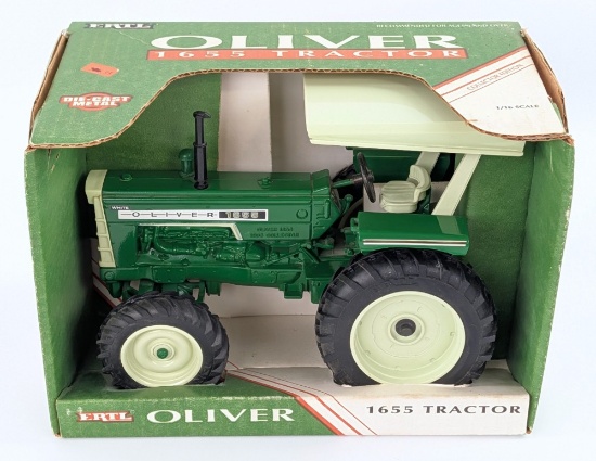 1/16 Ertl Oliver 1655 Tractor with FWA & Canopy