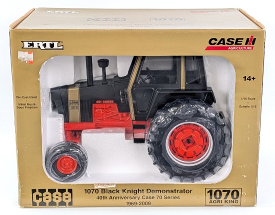 1/16 Ertl Case 1070 Black Knight Demonstrator Tractor