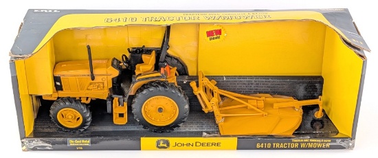 1/16 Ertl John Deere 6410 Tractor with 3-Point Mower - Industrial Yellow