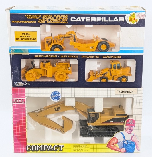 1/50 JOAL Caterpillar Excavator, Scraper, Compactor, and Wheel Loader