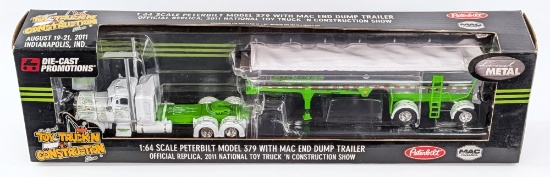 1/64 DCP Peterbilt Model 379 with MAC End Dump Trailer Eilen & Son's Trucking